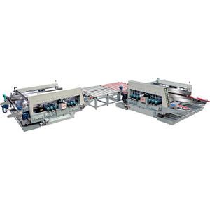 Bilateral straight line automatic edging machine production line (safety chamfering L type)